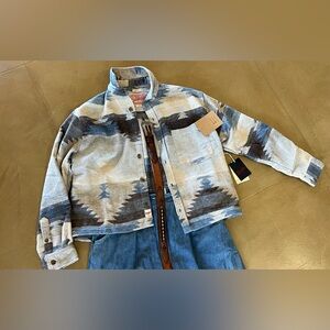 Brooklyn Cloth UNISEX Aztec Boxy Shacket